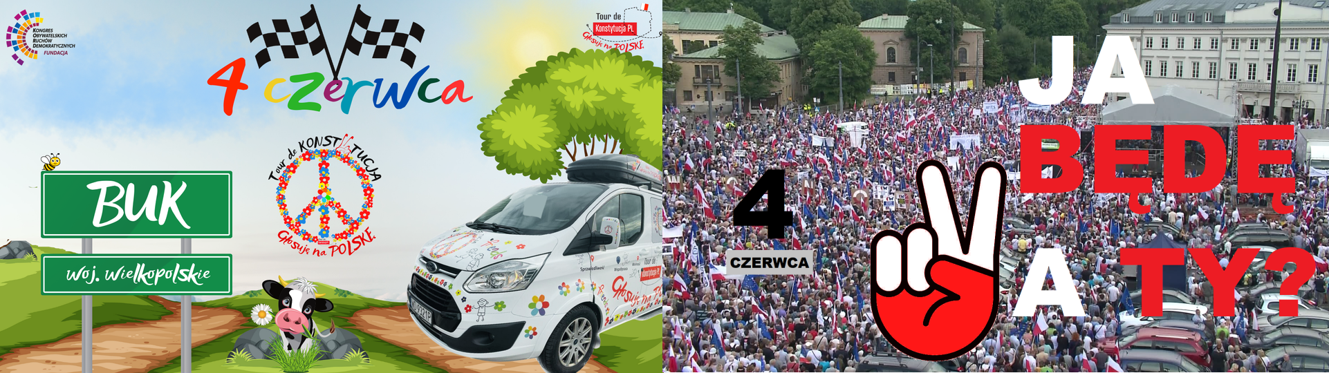 4 czerwca - inauguracja III edycji Tour de KonstytucjaPL i Marsz W Samo Południe